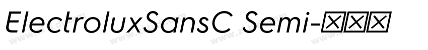 ElectroluxSansC Semi字体转换 ElectroluxSansC Semi字体转换